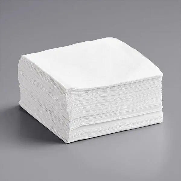 2 Ply White Toll Fold Dispenser Napkin - 13.5" x 7"