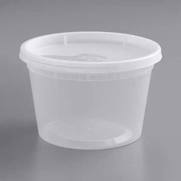Microwavable Deli Container With Lid Combo - 8 oz
