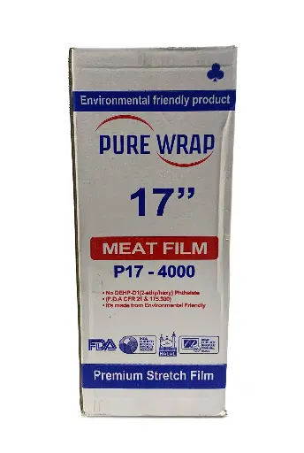 Food Service Plastic Wrap (Meat Film) - 17" x 4000'