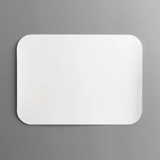 Laminated Oblong Foil Pan Flat Board Lid - 1 LB