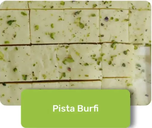 [P100006] Khoya Pista Burfi 1.816 Kg - 5 Tray